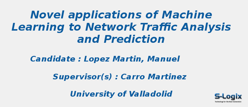 Novel applications of Machine Learning to Network Traffic Analysis and Prediction