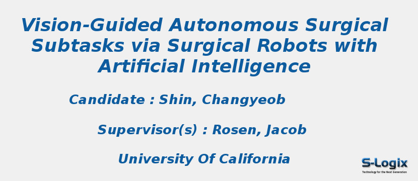 Vision-Guided Autonomous Surgical Subtasks via Surgical Robots with Artificial Intelligence