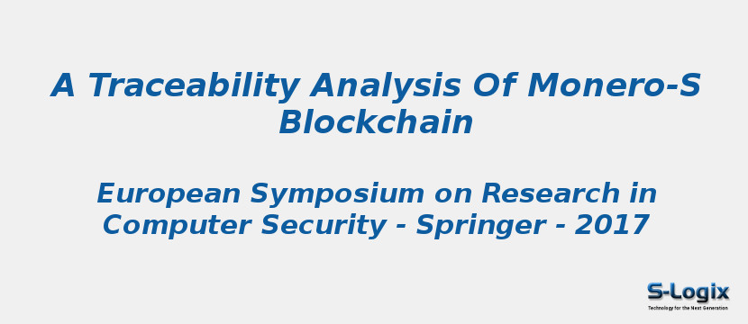 A Traceability Analysis Of Monero-S Blockchain