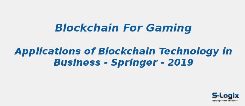 Blockchain For Gaming