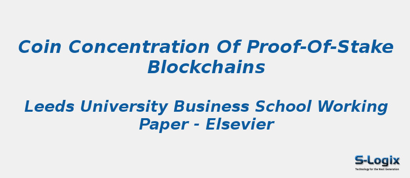 Coin Concentration Of Proof-Of-Stake Blockchains