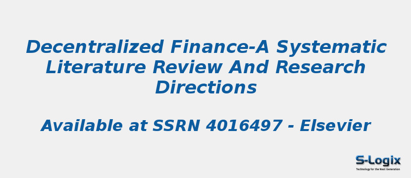 Decentralized Finance-A Systematic Literature Review And Research Directions