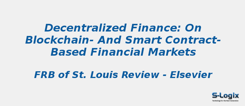 Decentralized Finance: On Blockchain- And Smart Contract-Based Financial Markets
