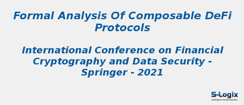 Formal Analysis Of Composable Defi Protocols