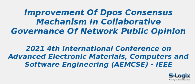 Improvement Of Dpos Consensus Mechanism In Collaborative Governance Of Network Public Opinion