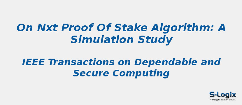 On Nxt Proof Of Stake Algorithm: A Simulation Study