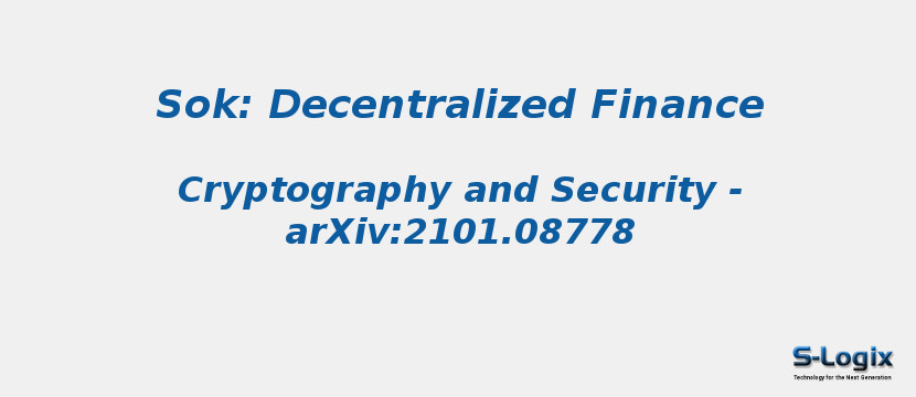 Sok: Decentralized Finance