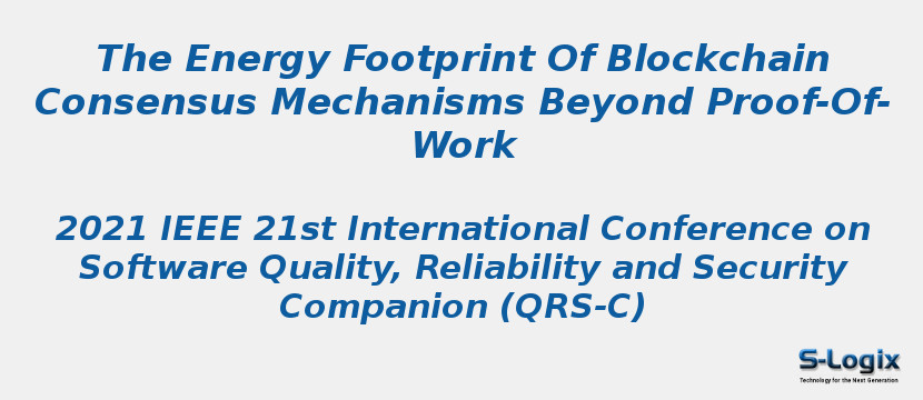 The Energy Footprint Of Blockchain Consensus Mechanisms Beyond Proof-Of-Work