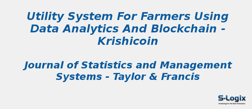 Utility System For Farmers Using Data Analytics And Blockchain - Krishicoin