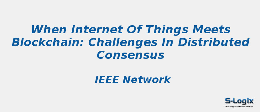 When Internet Of Things Meets Blockchain: Challenges In Distributed Consensus
