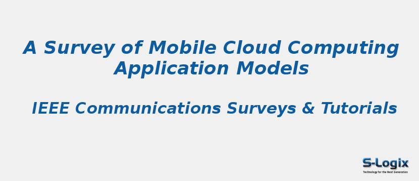A Survey of Mobile Cloud Computing Application Models