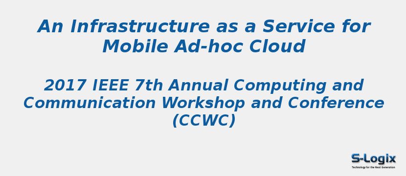 An Infrastructure as a Service for Mobile Ad-hoc Cloud