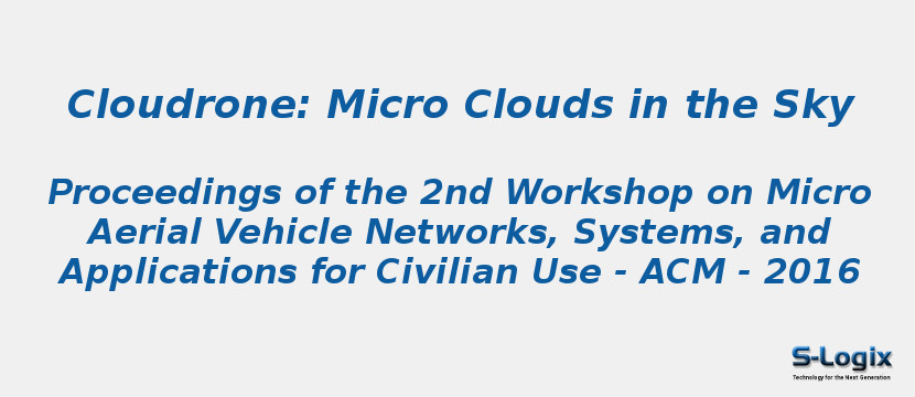 Cloudrone: Micro Clouds in the Sky