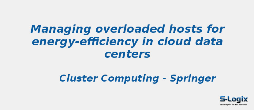 Managing overloaded hosts for energy-efficiency in cloud data centers