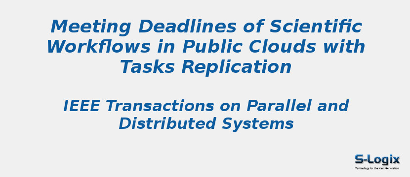 Meeting Deadlines of Scientific Workflows in Public Clouds with Tasks Replication