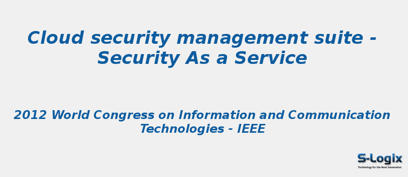 Cloud security management suite - Security As a Service