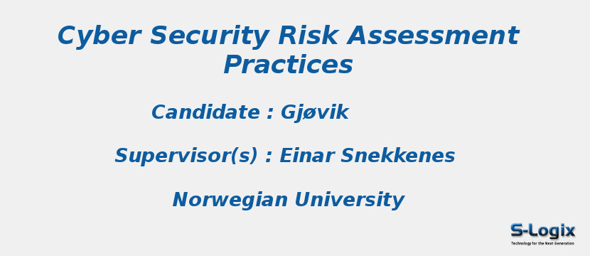 Cyber Security Risk AssessmentPractices