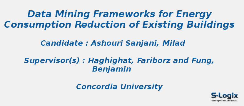 Data Mining Frameworks for Energy Consumption Reduction of Existing Buildings