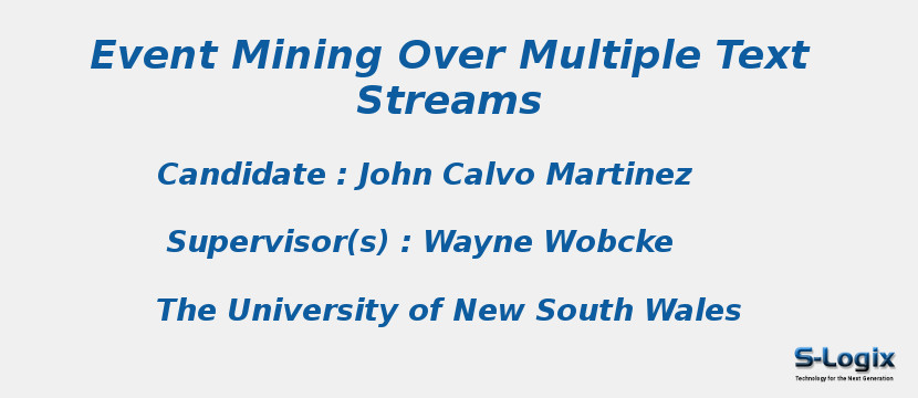 Event Mining Over Multiple Text Streams