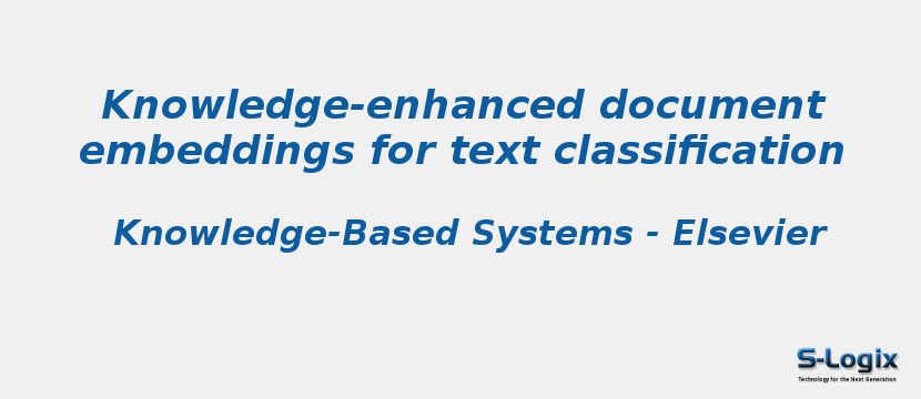 Knowledge-enhanced document embeddings for text classification