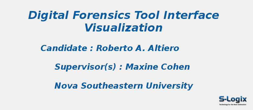 Digital Forensics Tool Interface Visualization