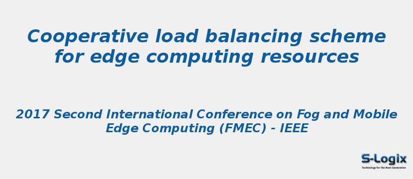 Cooperative load balancing scheme for edge computing resources