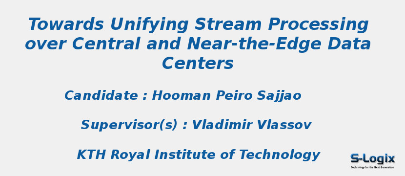 Towards Unifying Stream Processing over Central and Near-the-Edge Data Centers