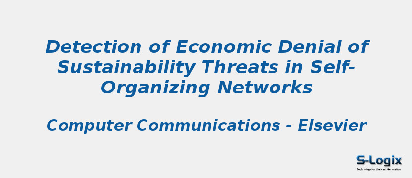 Detection of Economic Denial of Sustainability Threats in Self-Organizing Networks