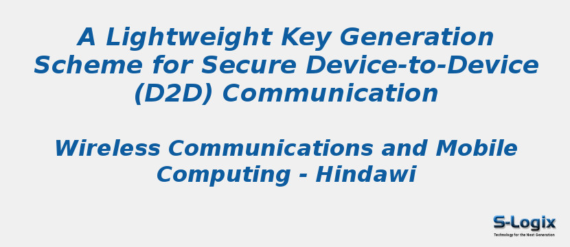 A Lightweight Key Generation Scheme for Secure Device-to-Device (D2D) Communication