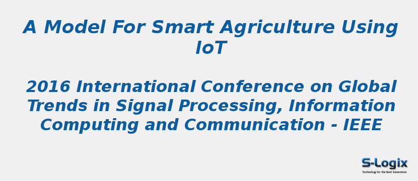 A Model For Smart Agriculture Using IoT