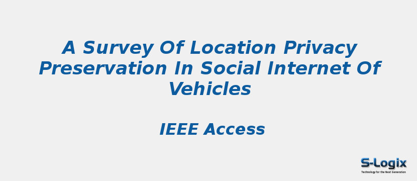 A Survey Of Location Privacy Preservation In Social Internet Of Vehicles