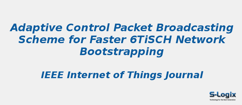 Adaptive Control Packet Broadcasting Scheme for Faster 6TiSCH Network Bootstrapping
