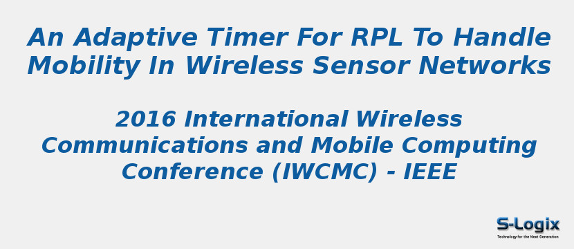 An Adaptive Timer For RPL To Handle Mobility In Wireless Sensor Networks