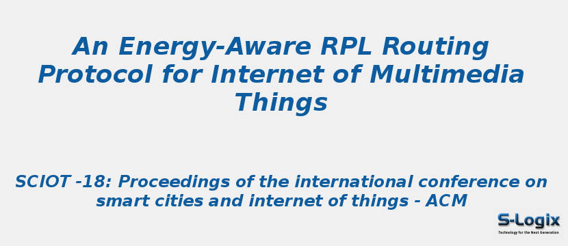 An Energy-Aware RPL Routing Protocol for Internet of Multimedia Things