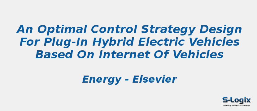 Control strategy design for plug-in hybrid electric vehicles | S-Logix