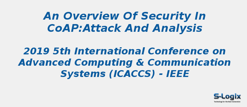 An Overview Of Security In CoAP:Attack And Analysis