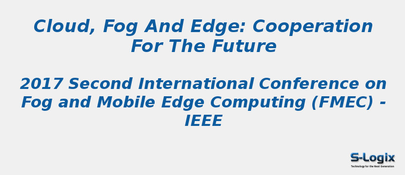 Cloud, Fog And Edge: Cooperation For The Future