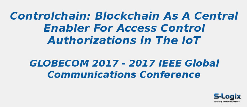 Controlchain: Blockchain As A Central Enabler For Access Control Authorizations In The IoT