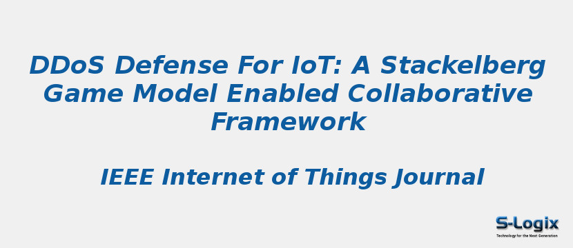 DDoS Defense For IoT: A Stackelberg Game Model Enabled Collaborative Framework