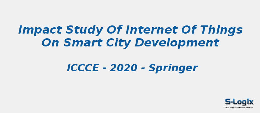 Impact Study Of Internet Of Things On Smart City Development