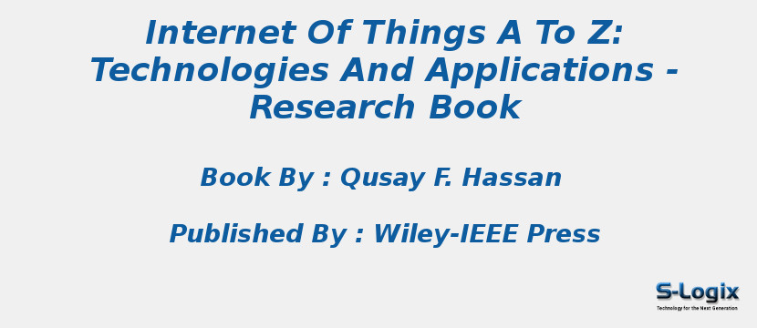 Internet Of Things A To Z: Technologies And Applications