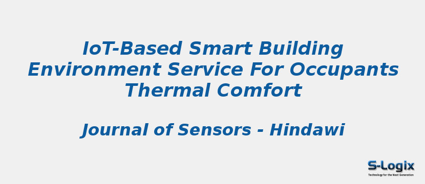 IoT-Based Smart Building Environment Service For Occupants Thermal Comfort