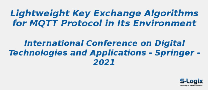 Lightweight Key Exchange Algorithms for MQTT Protocol in Its Environment