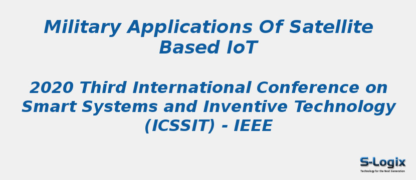 Military Applications Of Satellite Based IoT