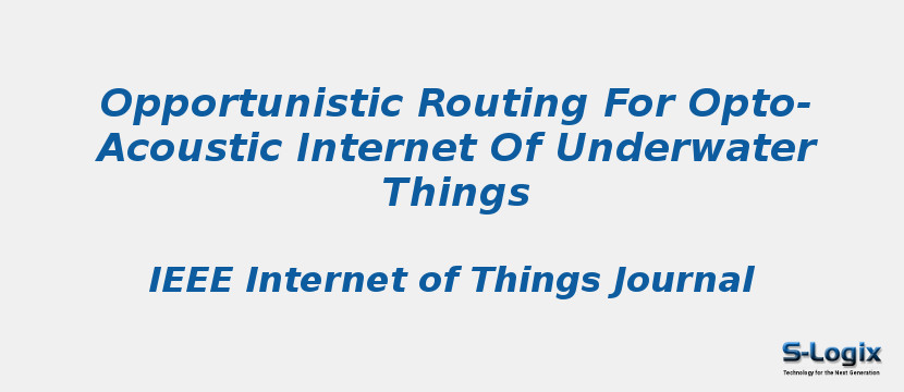 Opportunistic Routing For Opto-Acoustic Internet Of Underwater Things