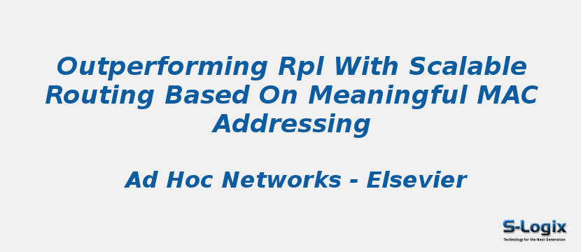 Outperforming RPL With Scalable Routing Based On Meaningful MAC Addressing
