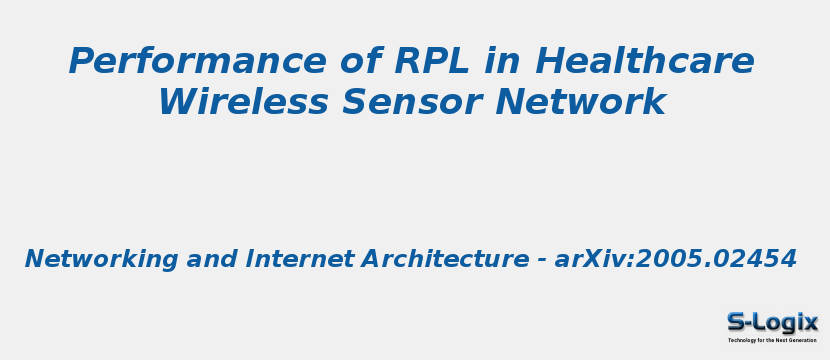 Performance of RPL in Healthcare Wireless Sensor Network