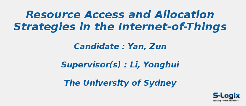 Resource Access and Allocation Strategies in the Internet-of-Things