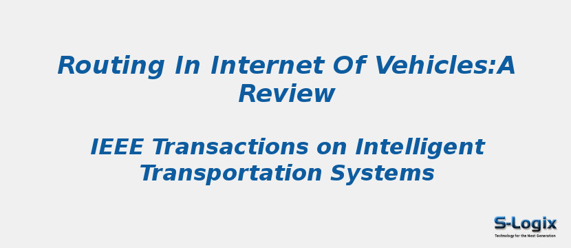 Routing In Internet Of Vehicles:A Review