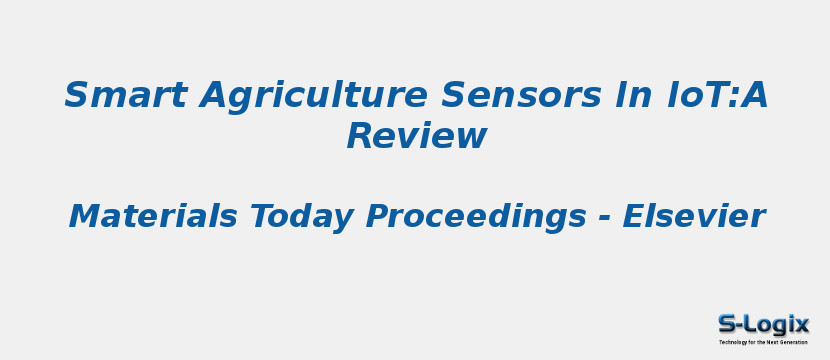Smart Agriculture Sensors In IoT:A Review